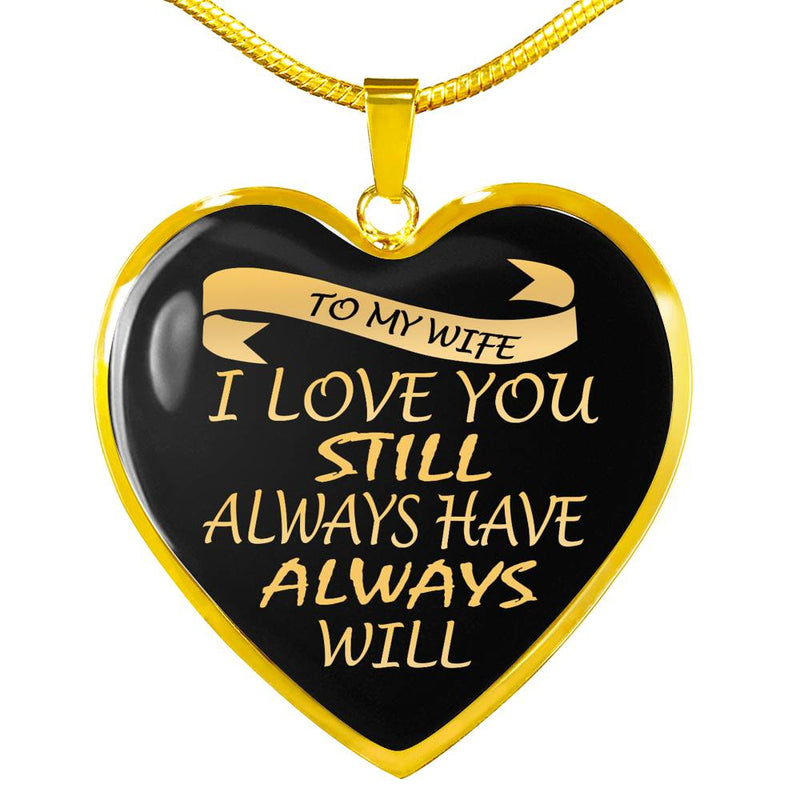 To My Wife Necklace Custom Best Valentine Gift For Her Wedding Birthday Gifts