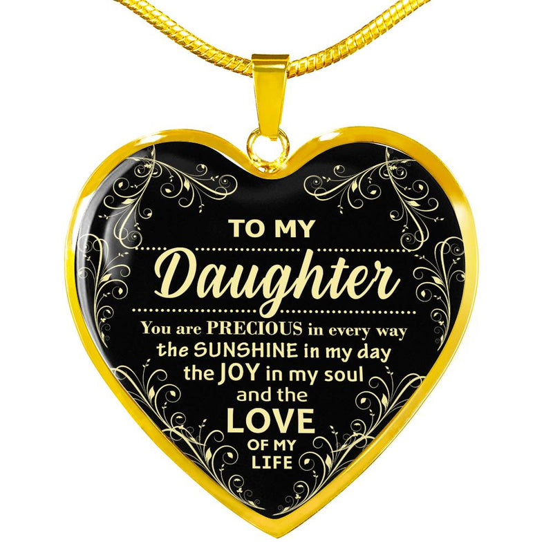 Wife Necklace Pendant Custom Silver Gold Plated- You Are Precious Every Way - Wife Heart Pendant Gifts From Husband Christmas Birthday Gifts For Your Woman