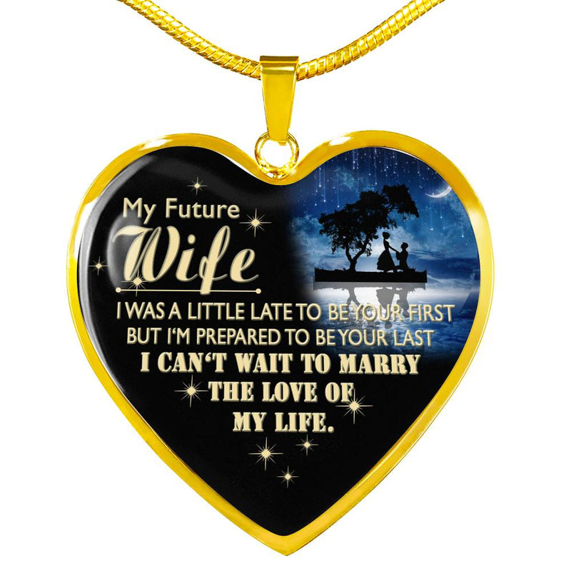 Future Wife Pendant Necklace Custom - Husband And Wife Necklace Valentine Gift