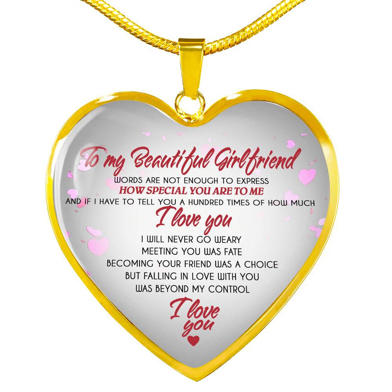 Girlfriend Necklace Pendant Custom - Anniversary Valentine Gifts For Her Wife