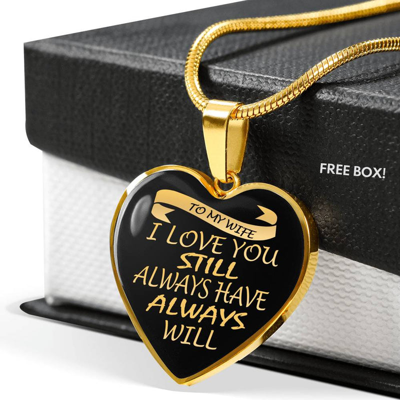 To My Wife Necklace Custom Best Valentine Gift For Her Wedding Birthday Gifts