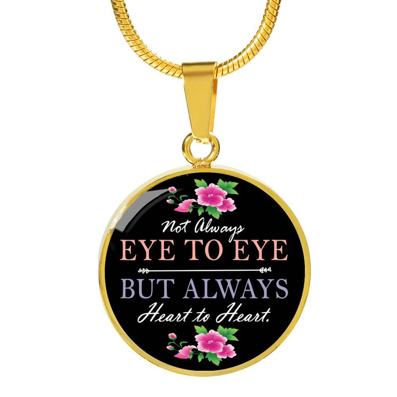 Not Always Mom Round Necklace