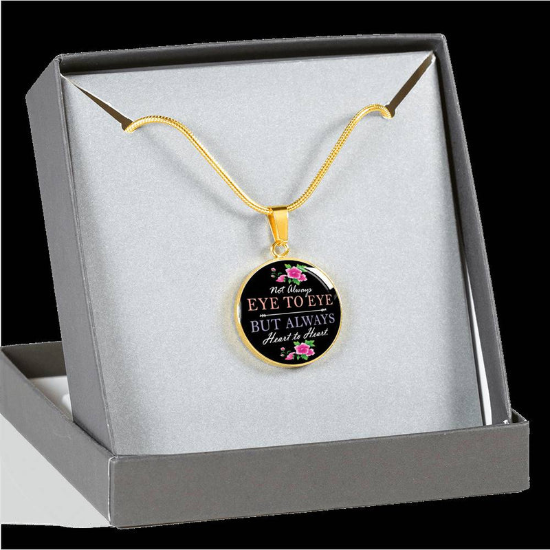 Not Always Mom Round Necklace