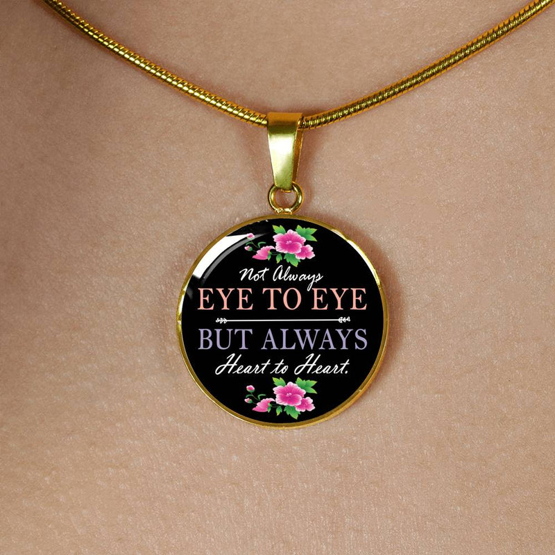 Not Always Mom Round Necklace