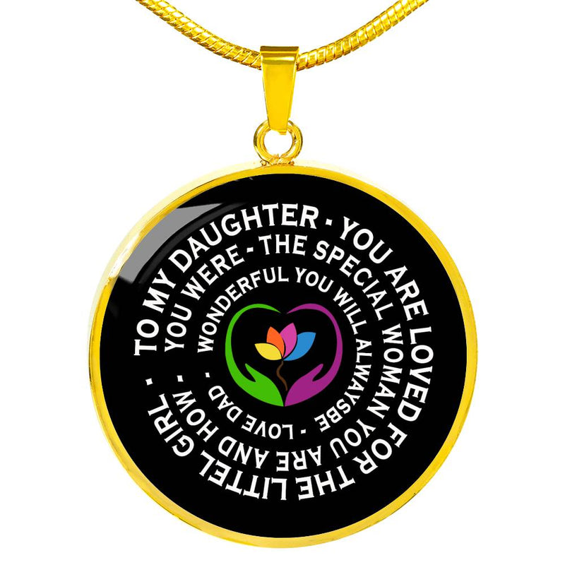 Daughter Pendant Necklace You Are Loved For The Little Girl Anniversary Birthday Xmas Gifts For Little Girl