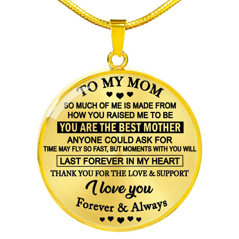 To My Mom So Much Of Me Pendant Necklace Custom - Unique Birthday Gag Gifts For Mothers Mommy Mama