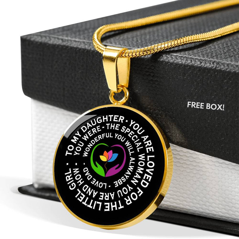 Daughter Pendant Necklace You Are Loved For The Little Girl Anniversary Birthday Xmas Gifts For Little Girl